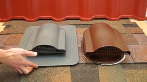 Кровельная вентиляция в гибкой черепице. KRONOPLAST.