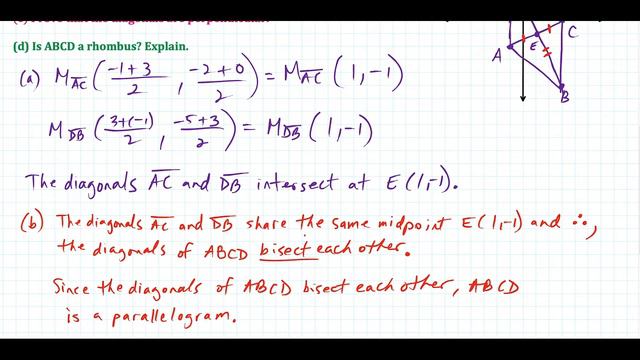 proving a quadrilateral is a rhombus - coordinate geometry смотреть онлайн