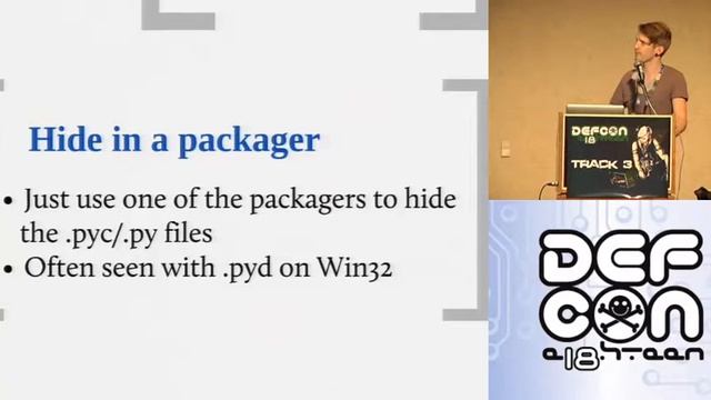 DEF CON 18 - Rich Smith - pyREtic - In-memory Reverse Engineering for Obfuscated Python Bytecode смотреть онлайн
