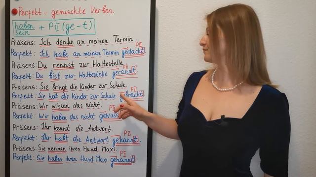 Perfekt (perfect tense)- gemischte Verben (mixed verbs)- denken, rennen, bringen, wissen - A1/A2/B1 смотреть онлайн