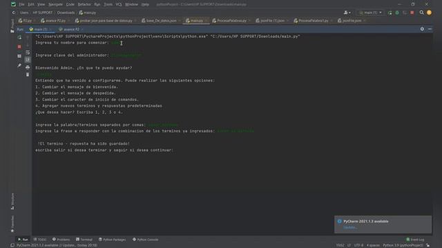 Proyecto de ICC creacion de Bot Parte 2 (.JSON) смотреть онлайн