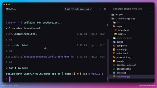 Builds with Vite #17 - Multi-page app