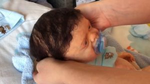 Silicon baby . Reborn doll. Красивая кукла мальчик пьёт и писает . РЕБОРН КУКЛА.