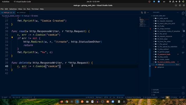 read and delete HTTP cookie using Golang || Golang Web Dev Bangla Turorial || Learn With Raihan смотреть онлайн