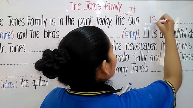 Present Continuous Exercises - 6° De Primaria - 28 De Octubre De 2020