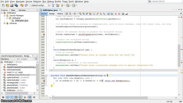 Writing a Shift Cipher application with a GUI in Java смотреть онлайн