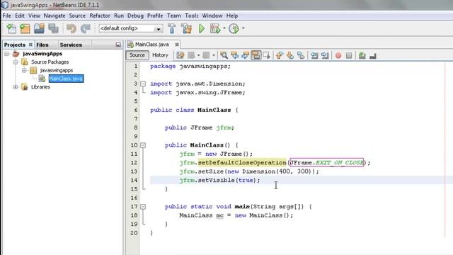Java Swing Tutorial 3 || What is setDefaultCloseOperation() method in JFrame Class || Java Swing смотреть онлайн