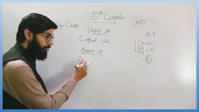 Unary vs Binary operators | Operator precedence | 10th class computer science new book chapter 2 смотреть онлайн