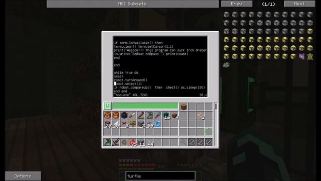 Minecraft  Кусты и роботы