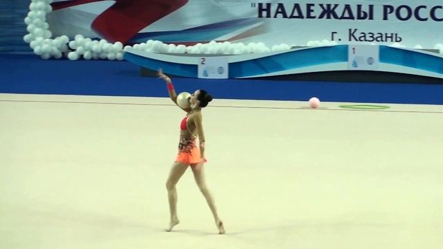 Надежды России, Казань, 01.12.14, Астапченя Мария, мяч смотреть онлайн