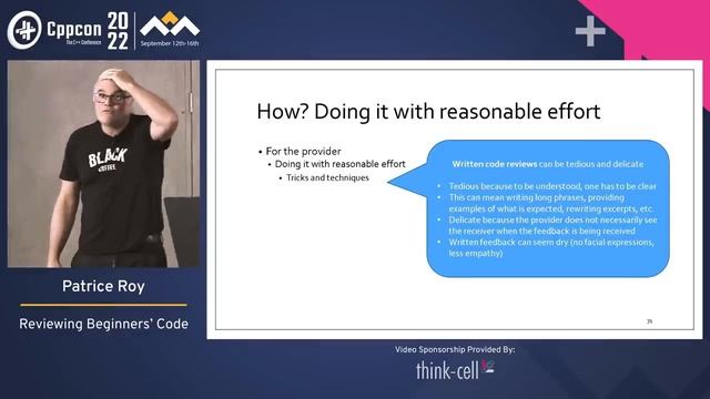 Reviewing Beginners' C++ Code - Patrice Roy - CppCon 2022 смотреть онлайн