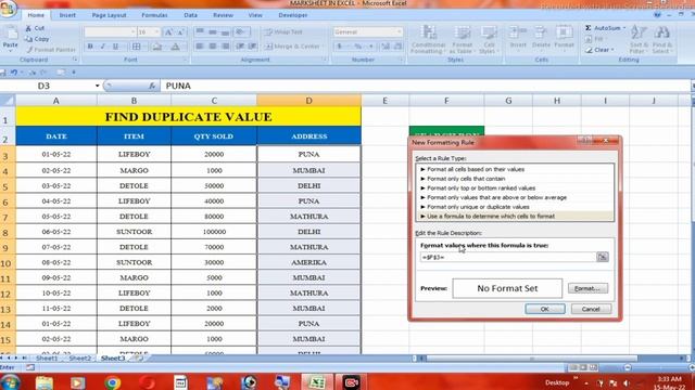 How To Find Duplicate Data In Excel 2022 || Ms Excel Me Duplicate Value Kaise Find Kare смотреть онлайн