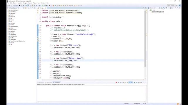 Java Dersleri #101 - GUI (Swing) - JTextField (Metin Alanı) Kullanımı ve Örnekleri смотреть онлайн
