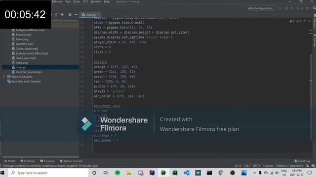 SIMPLE Dodging game with Python's PyGame library! смотреть онлайн