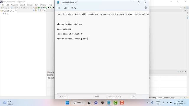 Create a Spring Boot Application using Eclipse IDE смотреть онлайн