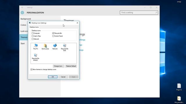 windows 10 [desktop icons] recycle bin [tutorial] смотреть онлайн