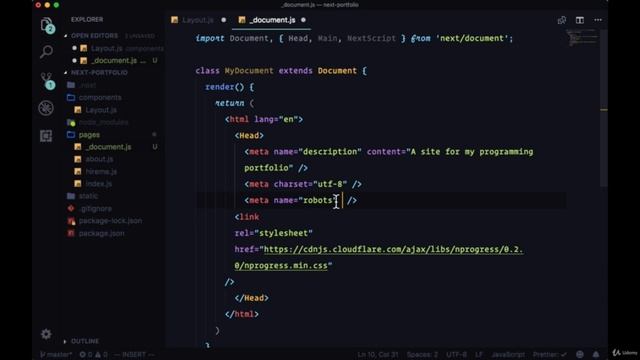 Custom Document Page in Next.js смотреть онлайн