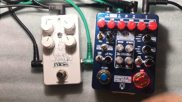 ElectricNim Amp & CabSim [Direct to Power Amp Demo, Blackstar HT20 FX return input] смотреть онлайн