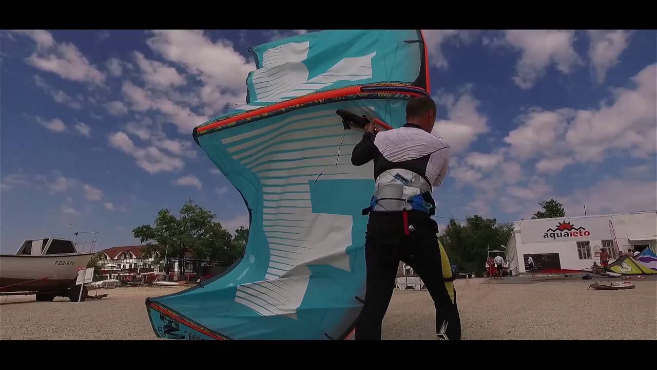 Обучение виндсерфингу, обучение кайту! Уроки для начинающих на море смотреть онлайн