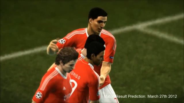PES 2012 Predicts: Benfica Vs Chelsea 27/3/12 Champions League смотреть онлайн