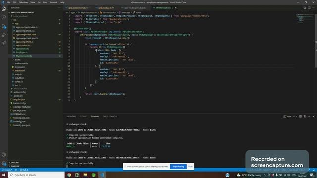 How to mock API responses using HttpInterceptor смотреть онлайн