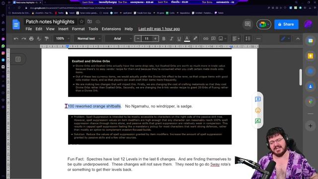 (3.19) Path Of Exile Lake Of Kalandra Patch Note TL/DR