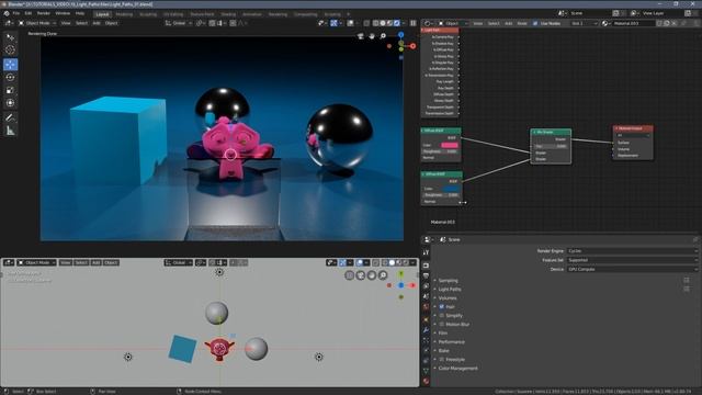 Light Path Node - Blender 2.8 Materials Tutorial (Cycles) смотреть онлайн