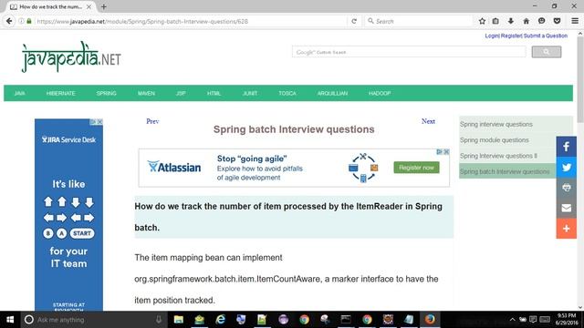 How do we track the number of item processed by the ItemReader in Spring batch.
| javapedia.net смотреть онлайн