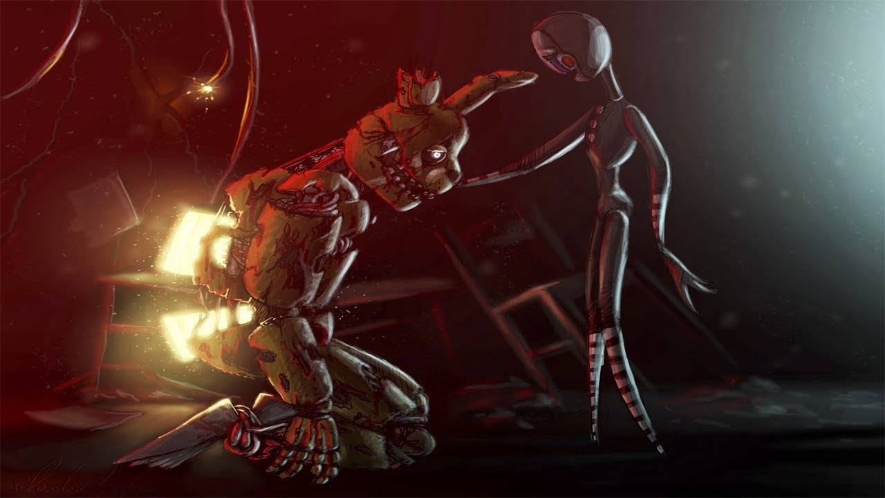 ИСТОРИЯ ПРОЩЕНИЯ ☘ SPRINGTRAP AND PUPPET ☘ FNAF КОМИКС № 1 #344 смотреть онлайн