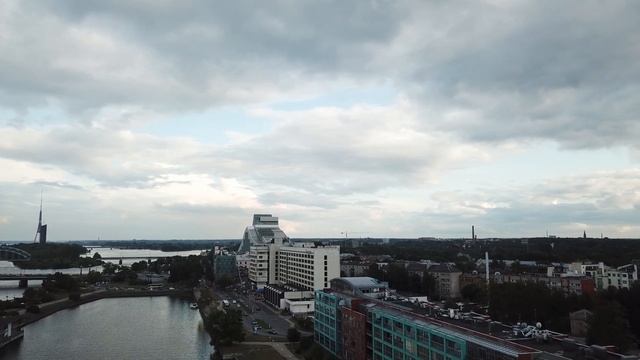 Городской пейзаж Рига (дрон). 4К смотреть онлайн