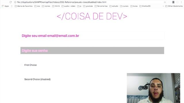 Estilizando um campo desabilitado no formulario com o disabled CSS #6 смотреть онлайн