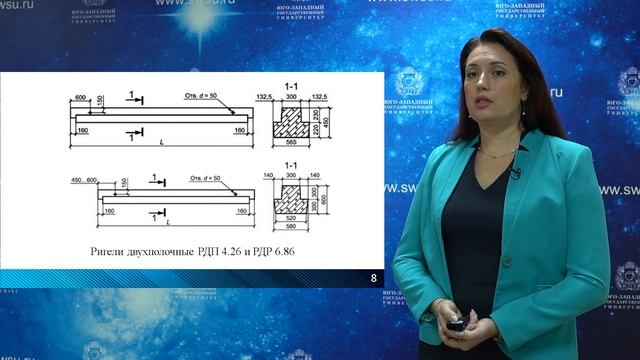 Лекция «Ригели унифицированных каркасов гражданских зданий. Классификация. Область применения» смотреть онлайн