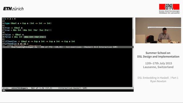 Ryan Newton - DSL Embedding in Haskell [1/2] смотреть онлайн