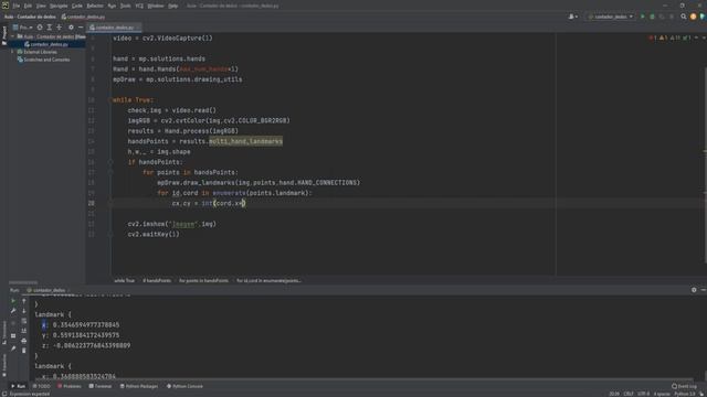 Contando Dedos com Python, Opencv e Mediapipe Hands Tutorial смотреть онлайн