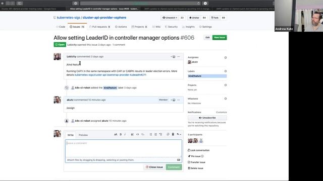 Kubernetes SIG VMware - Cluster API vSphere Provider bi-weekly syncup 20191007 смотреть онлайн