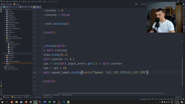 Speed Typing Test in Python смотреть онлайн