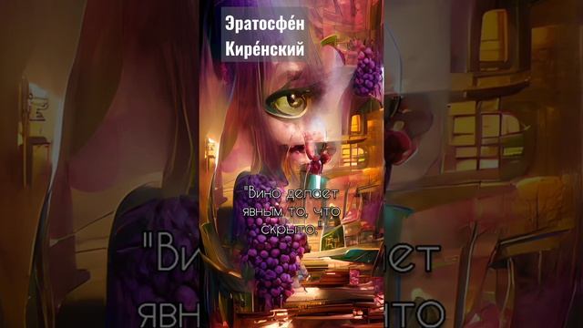 Эратосфе́н Кире́нский — греческий математик, астроном, географ, филолог и поэт, цитата. #shorts смотреть онлайн