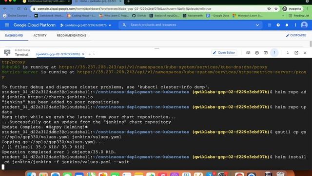 Continuous Delivery with Jenkins in Kubernetes Engine || Qwiklabs || GSP051 смотреть онлайн