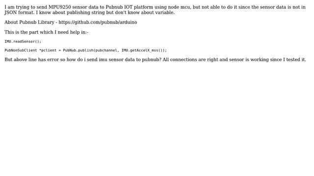 Arduino: How to upload sensor data on pubnub IOT with JSON Format? смотреть онлайн