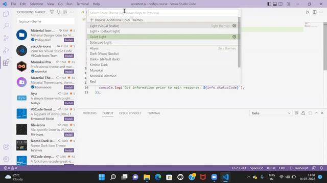 Visual studio code change theme background color смотреть онлайн
