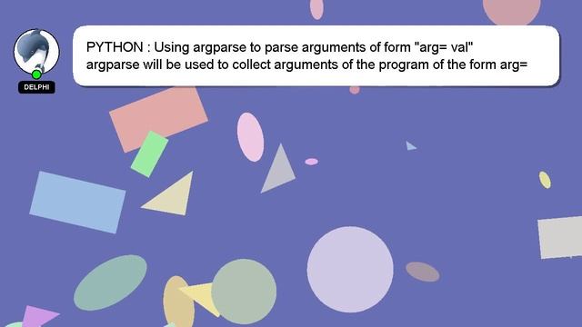 PYTHON : Using argparse to parse arguments of form "arg= val" смотреть онлайн