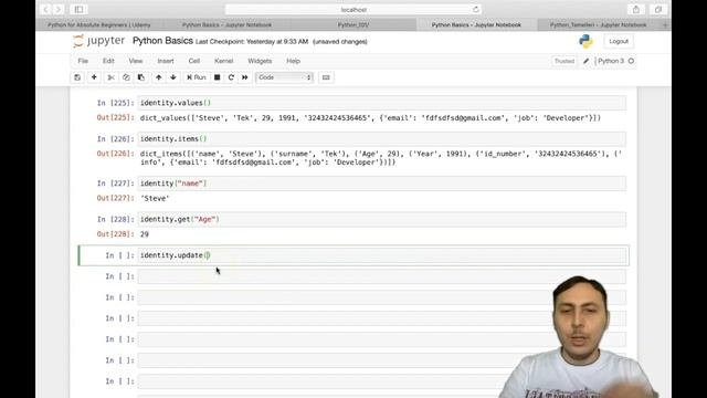 PYTHON Tutorial for BEGINNERS - Dictionary Mothods смотреть онлайн
