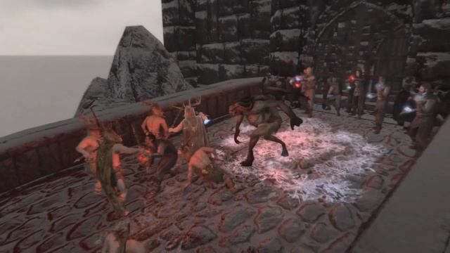 Skyrim SE Battles - Volkihar Clan vs 20 Forsworn Briarhearts 1/2 смотреть онлайн