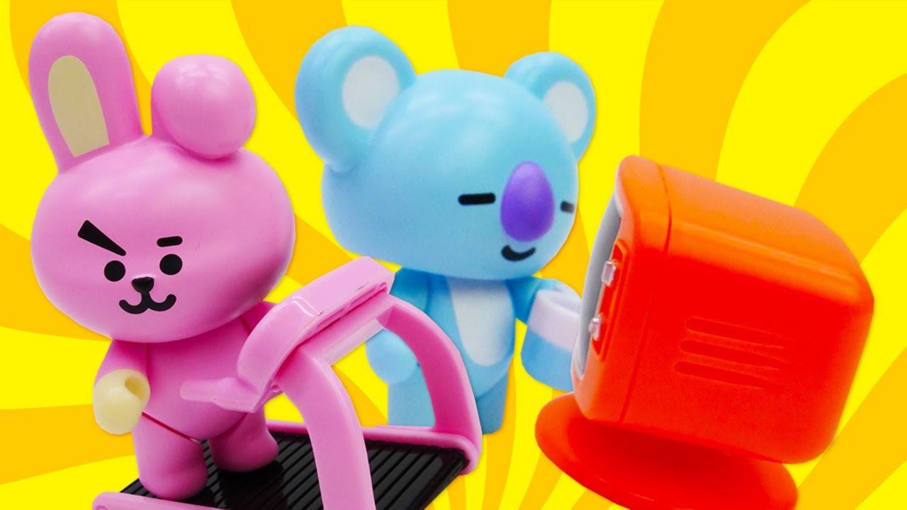 BT21 Universe toys - BT21 Koya and Cooky - BT21 cartoon new episode. смотреть онлайн