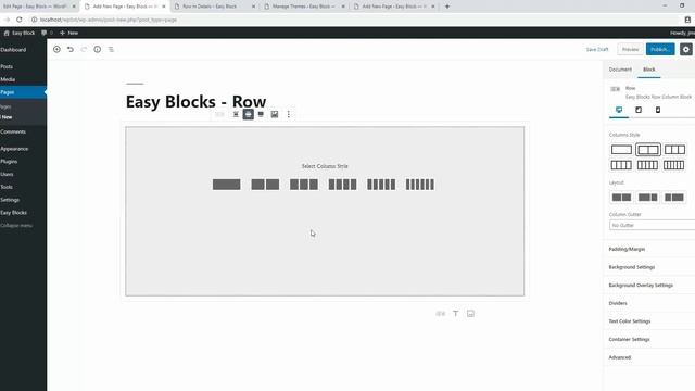 How To Create Multiple column In Gutenberg Editor | Easy Blocks WordPress Gutenberg Editor Plugin смотреть онлайн