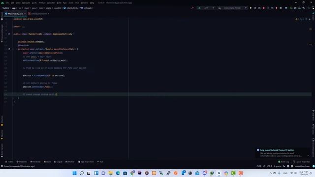 Switch Android Studio 2022 | Toggle Button in android studio смотреть онлайн