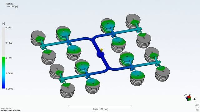 Моделирование пролива материала в пресс-форме - пробка пыж 28 смотреть онлайн