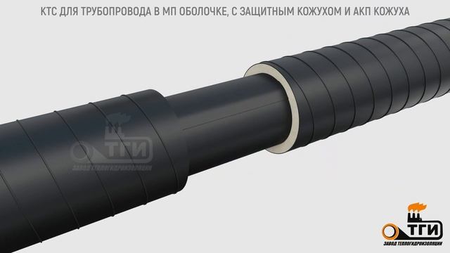КТС-2. Комплект теплогидроизоляции сварного стыка труб в МП оболочке с применением скорлупы ППУ смотреть онлайн