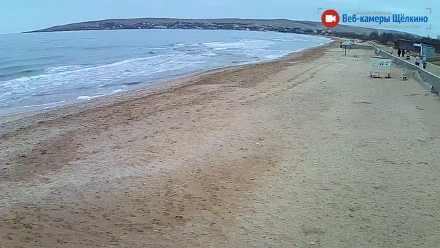Пляж в Щёлкино, 25.11.2016 - time-lapse с камеры 5 смотреть онлайн
