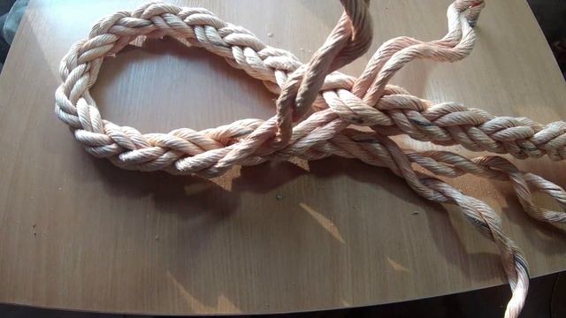 Гаша 8-ми прядный канат. Замок. 8-Strand Eye Splice смотреть онлайн